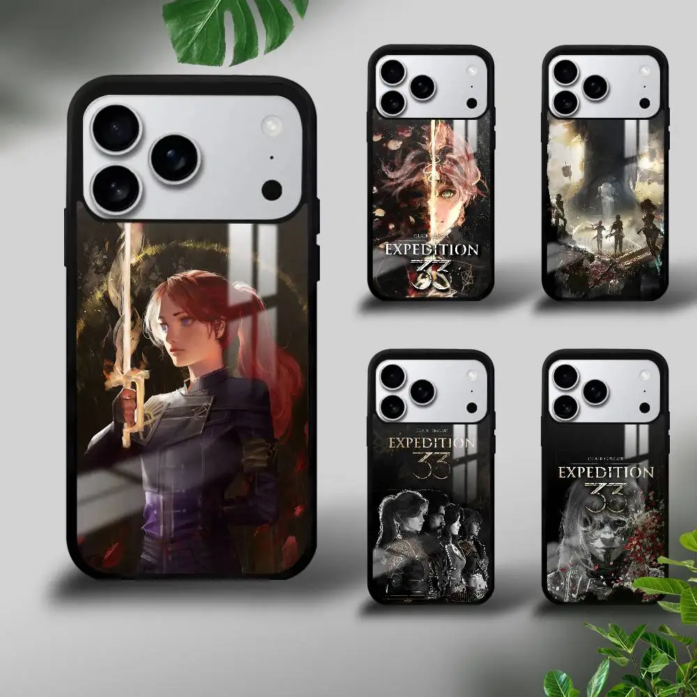 

C-Clair O-Obscur Expedition 33 Phone Case For iPhone 17 16 15 14 13 12 11 Pro Xs Max Mini Plus Celulares Hard Funda