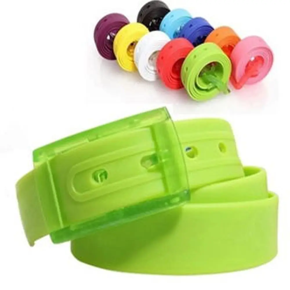 

New Fashion Unisex Plastic Buckle Cummerbund Waist Belt Strap Ceinture Belts Casual Belts Waistband Silicone Belt