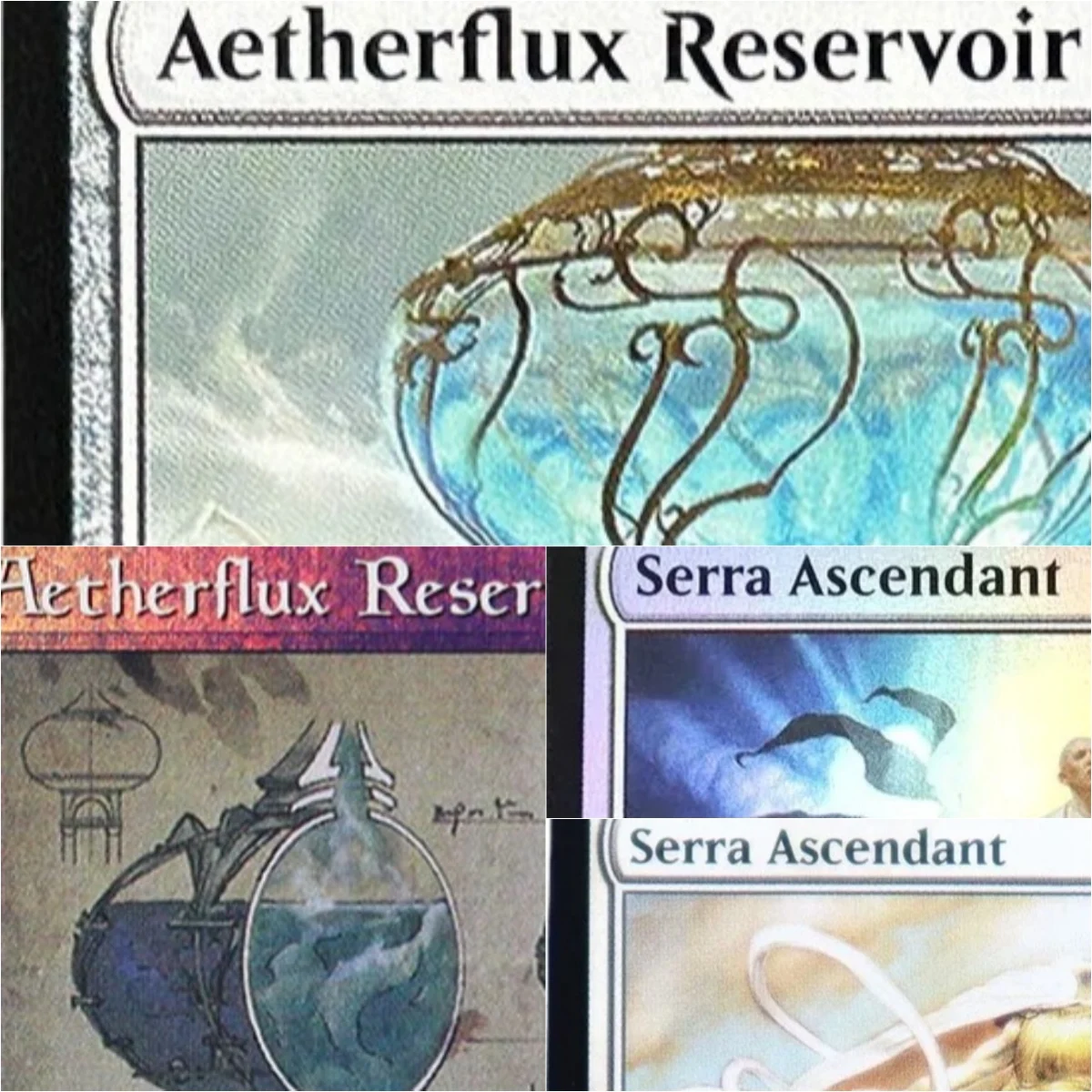 

"Serra Ascendant/Aetherflux Reservoir" TCG Magical Proxy Cards Game Quality Proxy Gathering Board Playing Game Trading Cards