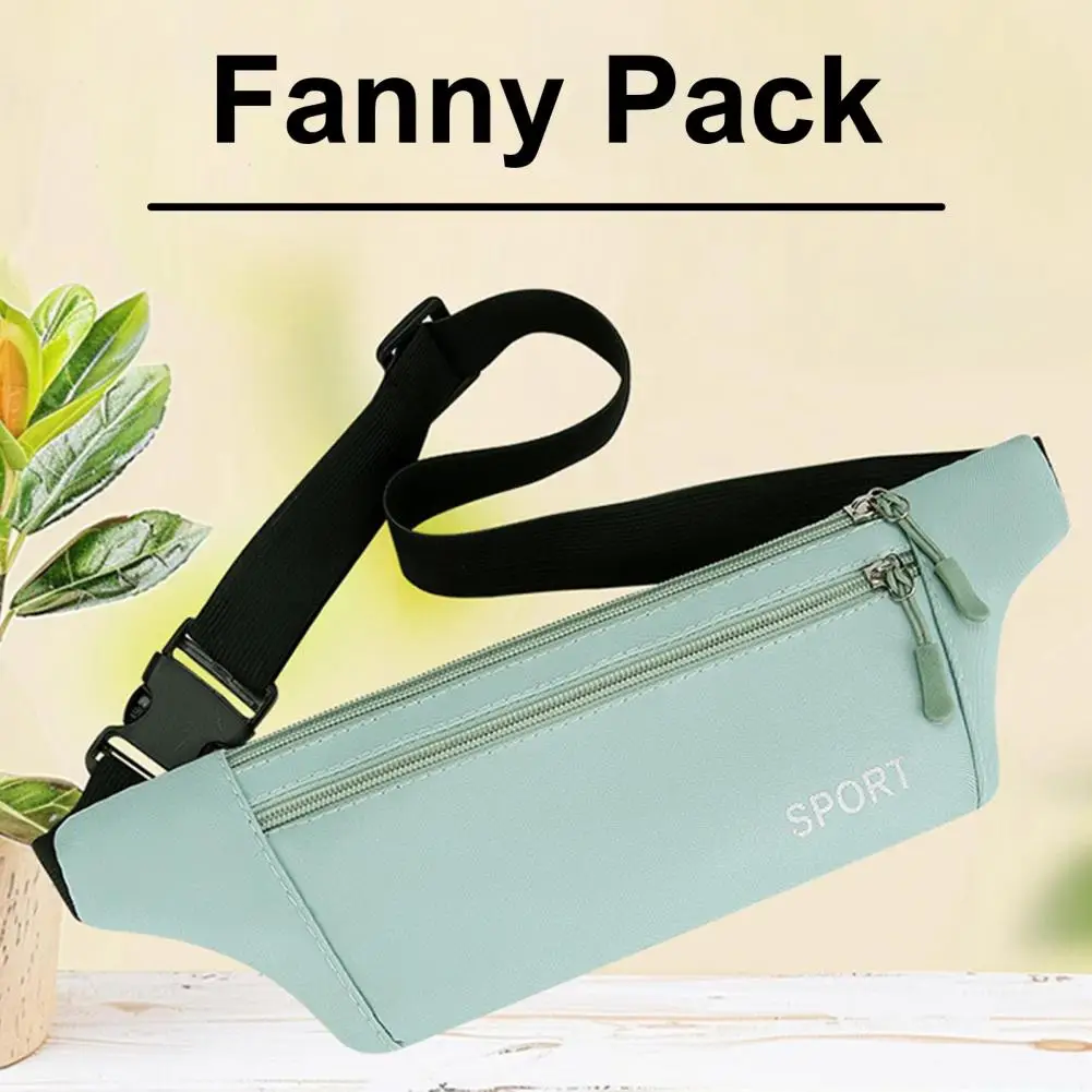 Stall Owner Purse Adjustable Women's Waist Bag with Zipper Closure Large Capacity for Outdoor Sports Lightweight Fanny Pack