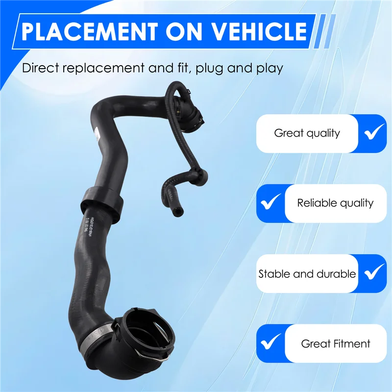 

ABTC-5N0121101G Car Engine Radiator Coolant Hose Cooling Pipe Assembly For VW Tiguan 5N 2.0 2008-2018 5N0121101