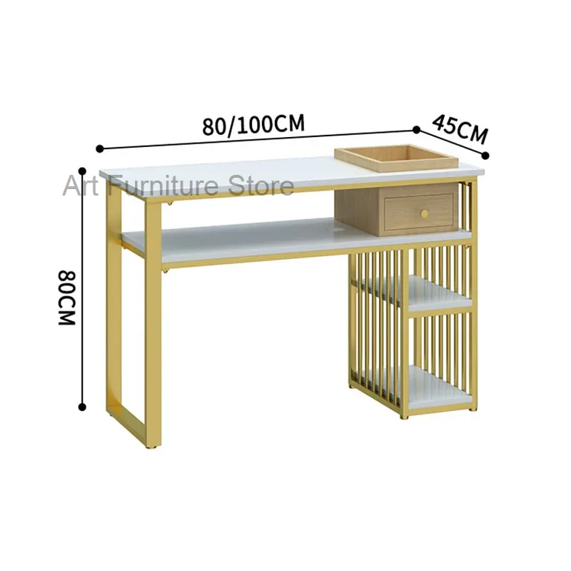 Modern Minimalist Marble Manicure Table and Chair Set Salon Furniture Nordic Nail Table Professional Manicure desk with Drawer Z