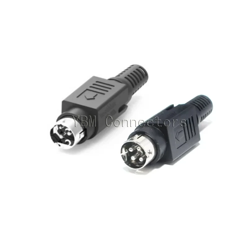 

1PCS DIN 3/4/6/8/9/10Pin Male DC Power Plug 3/4P Dual Power Supply S Terminal Connector Adapter for TFT LCD Flatscreen TV