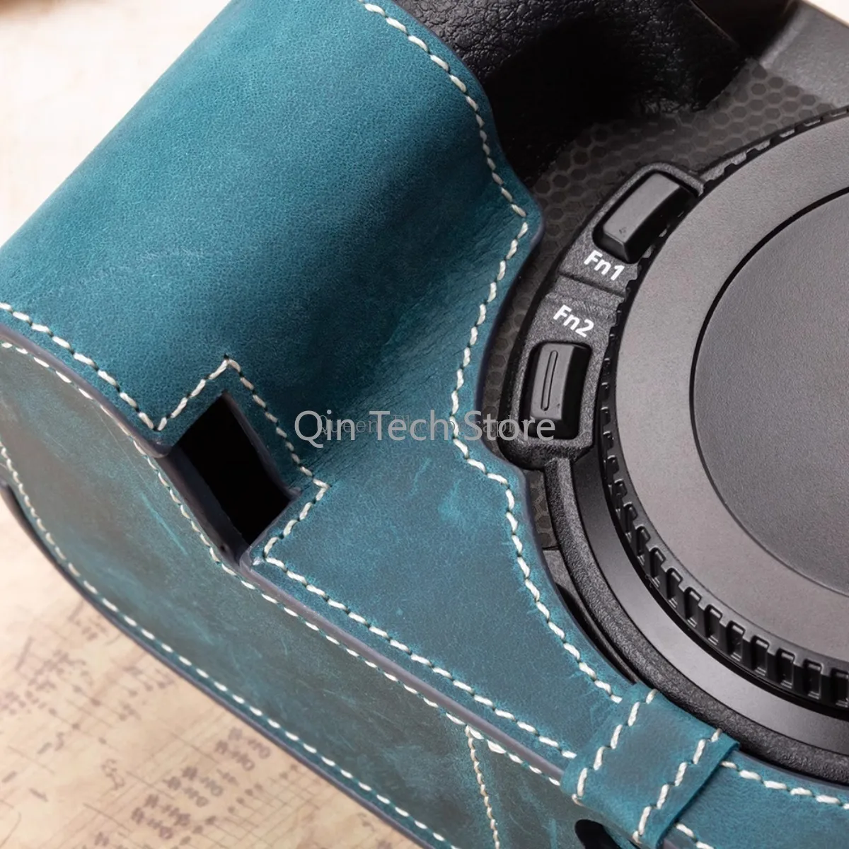 Vintage echtes Leder Kameratasche Tasche schützen Fall Abdeckung Basis Hals Gürtel Schultergurt für Nikon Z63 Z6iii Z6-III Zubehör