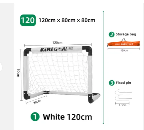 2025 portería de fútbol de plástico más popular PVC 60 * 45 cm portería de tamaño múltiple portero de fútbol pequeño