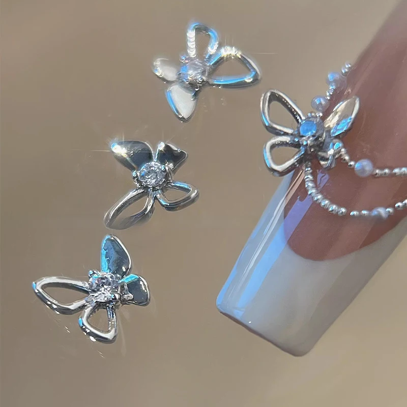 Accessoires pour ongles papillon 3D, 2 pièces, perceuse papillon, décoration, embellissement