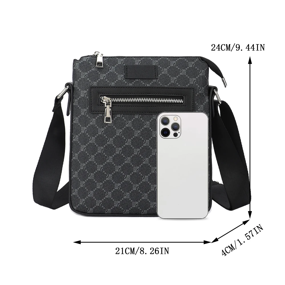 Casual Single Shoulder Crossbody Bag Crossbody Bag Sling Bag Chest Bag Men's Business Small Square Messenger Bag