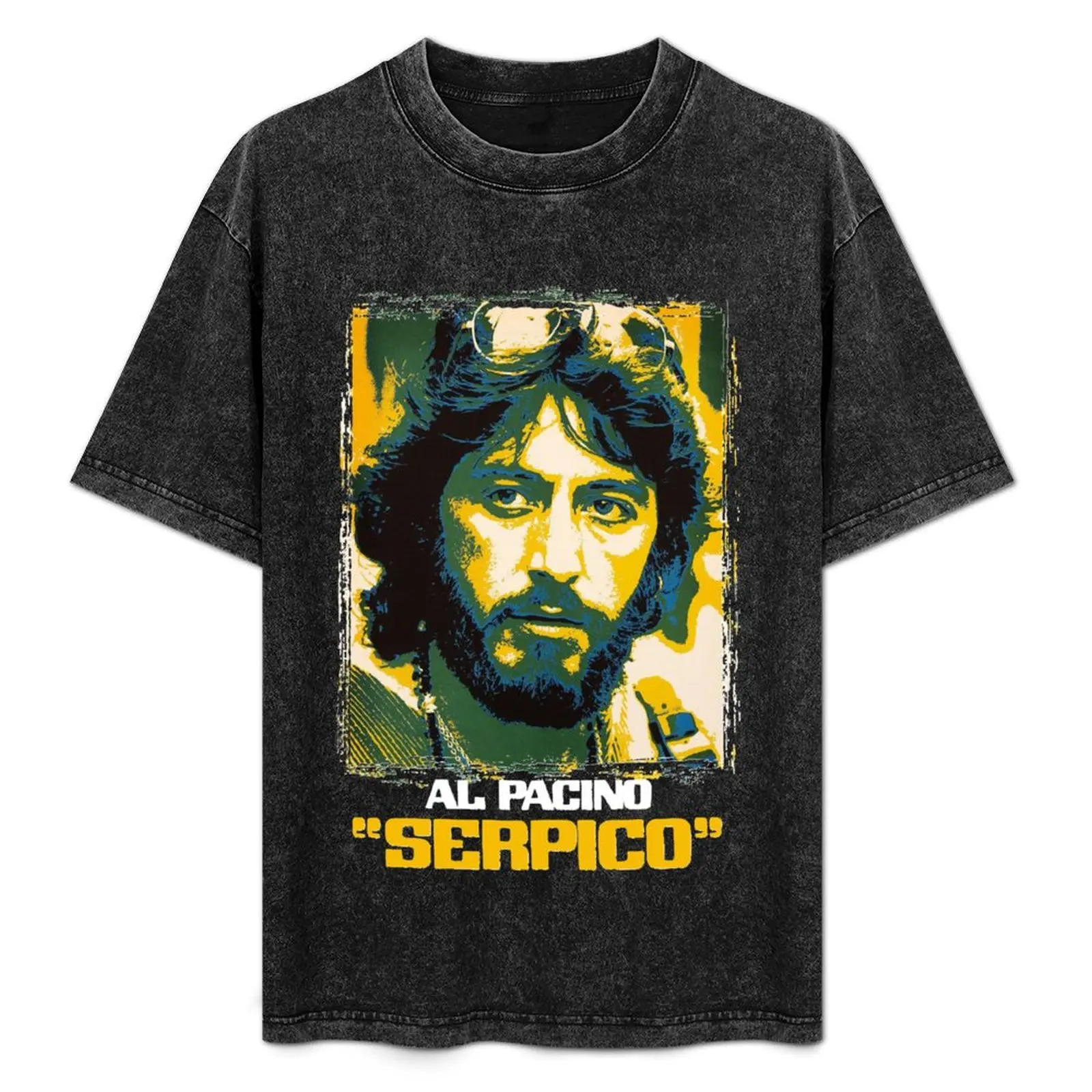 Camiseta Serpico Essential, Camiseta Minimalista Lisa con Cuello Redondo