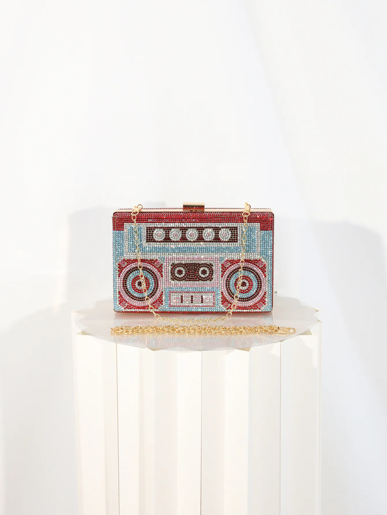 حقيبة حفلات ماسية كاملة لامعة حقيبة سهرة حقيبة عشاء عصرية في اليد #6