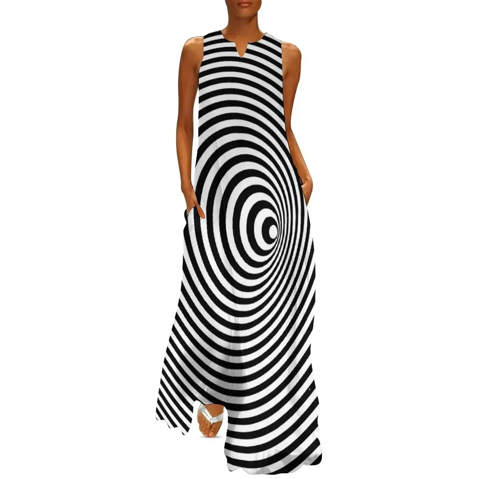 

Optical illusion No.1 Long Dress women's elegant loose dresses dress dresses Long dress woman