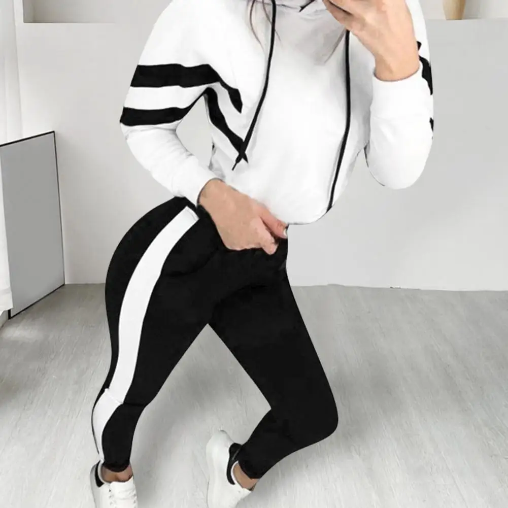 2 Pieces Set Women 2023 hot style Europe America autumn hooded fleece suit two-piece Sports Set dropshipping