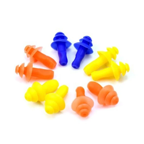 New 5 Pairs Swimming Mushroom Ear Plug Soft Silicone Waterproof Protector Tool