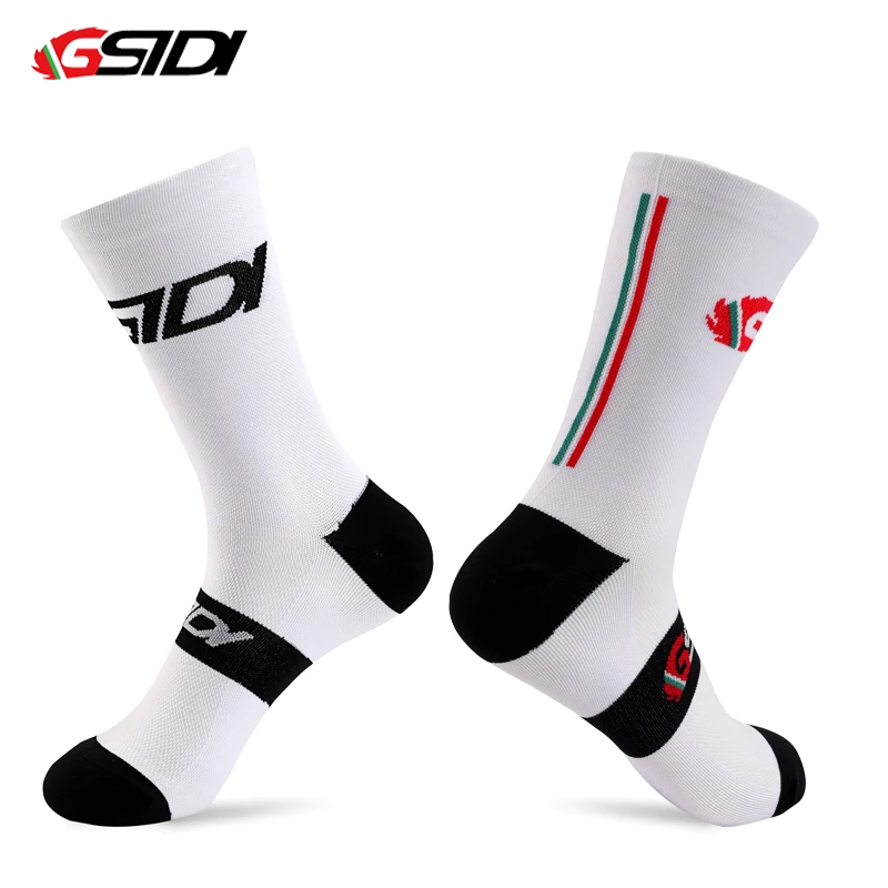 GSIDI 2 Pairs Cycling socks Men Outdoor Sports Socks Bike Professional Road Mtb Men Women Compression Racing running Bicycle