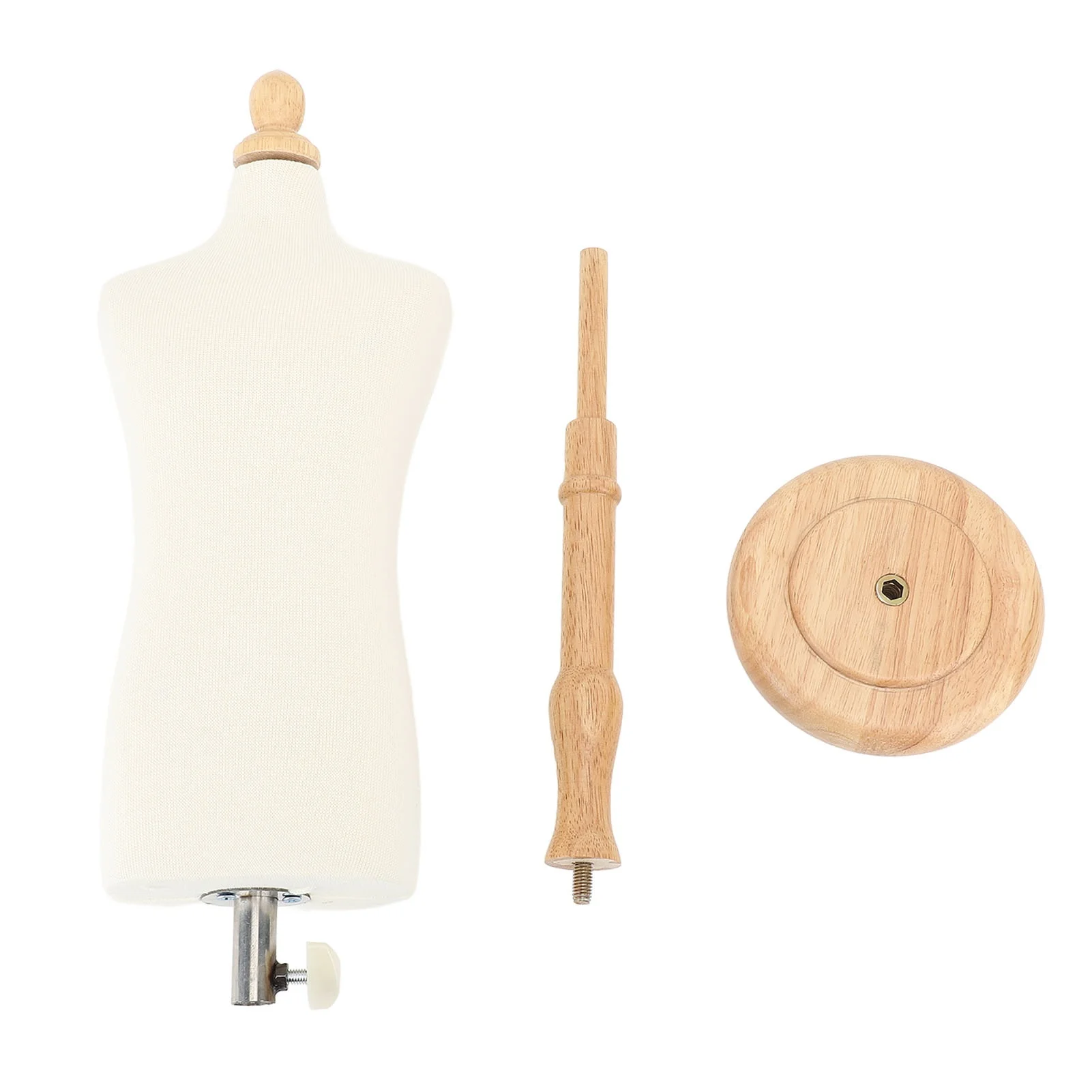 Miniature Figurine Dolls Male Body Dress Form with Stand Teaching Mannequin Torso Fixable Elegant Versatile Dress Model