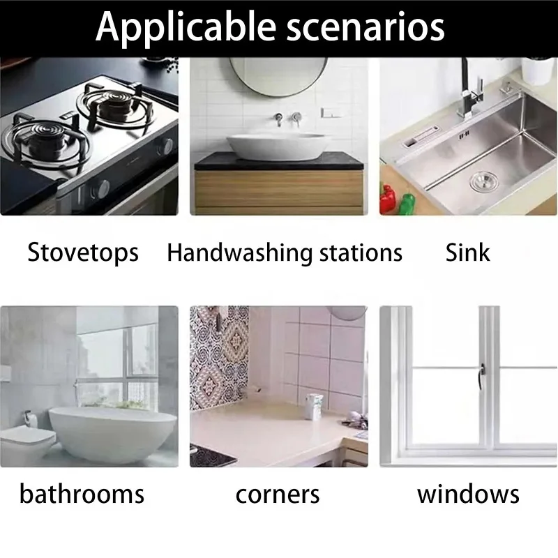 

Водонепроницаемая и устойчивая к пятнам нано-лента для уплотнений для бассейнов, кухни, дома, ресторана, ванной комнаты, раковины, прозрачная лента 5 м/10 м. 、；