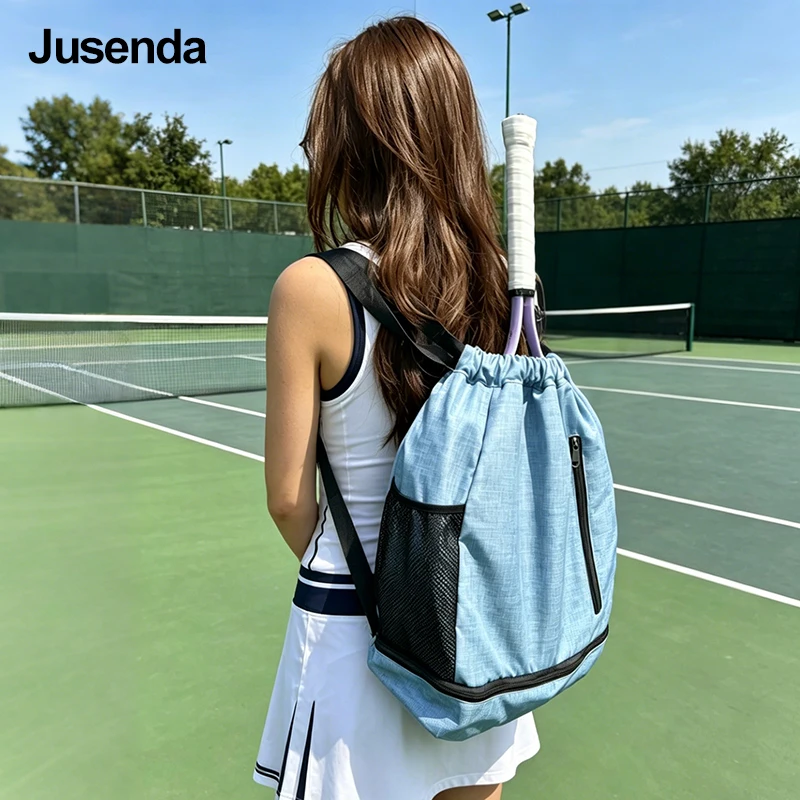 Sports Gym Bag Basketball Backpack Drawstring Waterproof Swimming Fitness Sports Bag Basketball Pouch Hiking Climbing Backpack