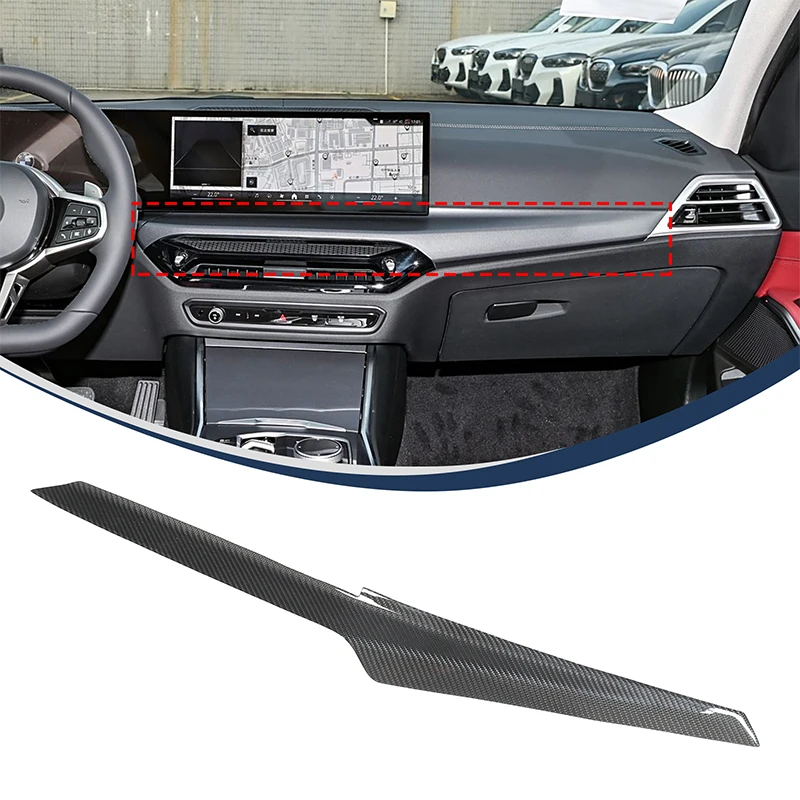 

For 2025 BMW 3 Series 4 Series/G20/G22 dashboard, automotive dashboard decorative panel, real carbon fiber 1pcs
