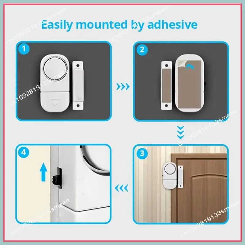 

N94R 90 дБ Беспроводная охранная сигнализация Датчик двери, окна Независимый магнитный датчик открытия Улучшенная домашняя безопасность 10 шт.