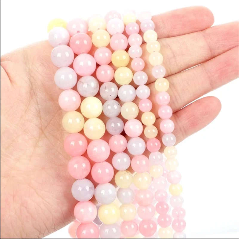 

15inch Natural Stone Beads Morgan beads For Jewelry Making DIY Bracelet 4 6 8 10mm