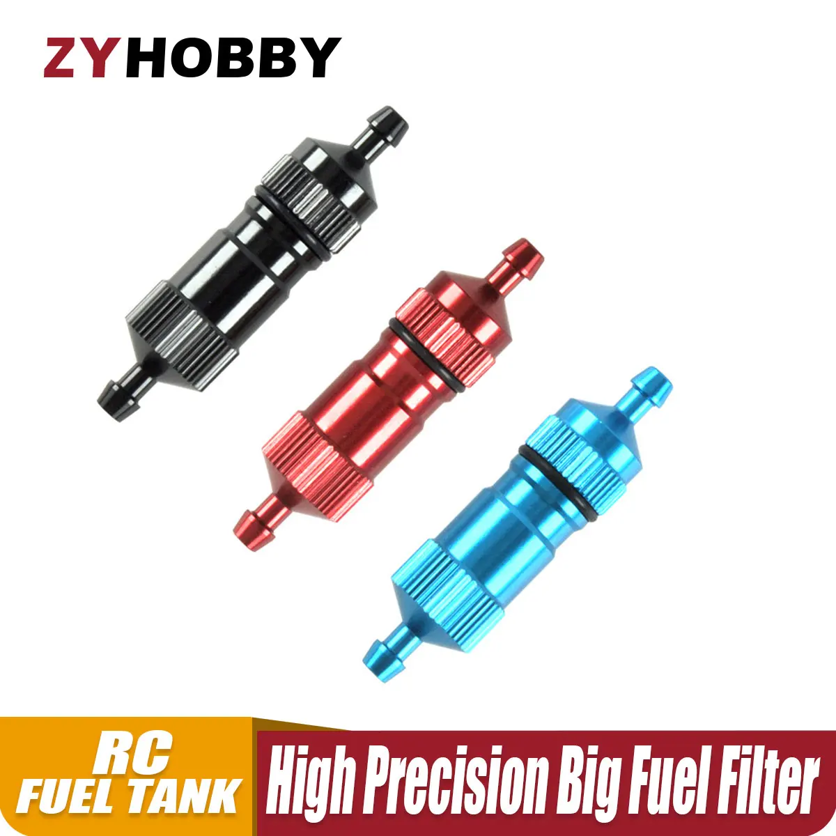 6 Star D4.5*D3*L51mm High Precision Big Fuel Filter 3mm RC Fuel Tank Accessories For Gas Aircraft Airplane Car
