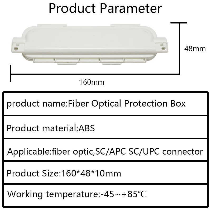 OPTFOCUS FTTH Drop Optical Fiber Protection Box 20 pcs Hot Melt Fiber Core Protective Shell Waterproof High Quality Material