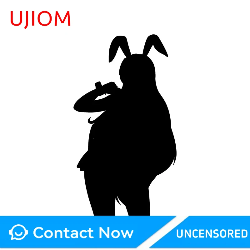 UJIOM Esdeath Rabbit Bunny Wall Sticker Premium Enchanting Design Customizable Decal Wardrobe Vestibulec Decoration Pussy Wagon