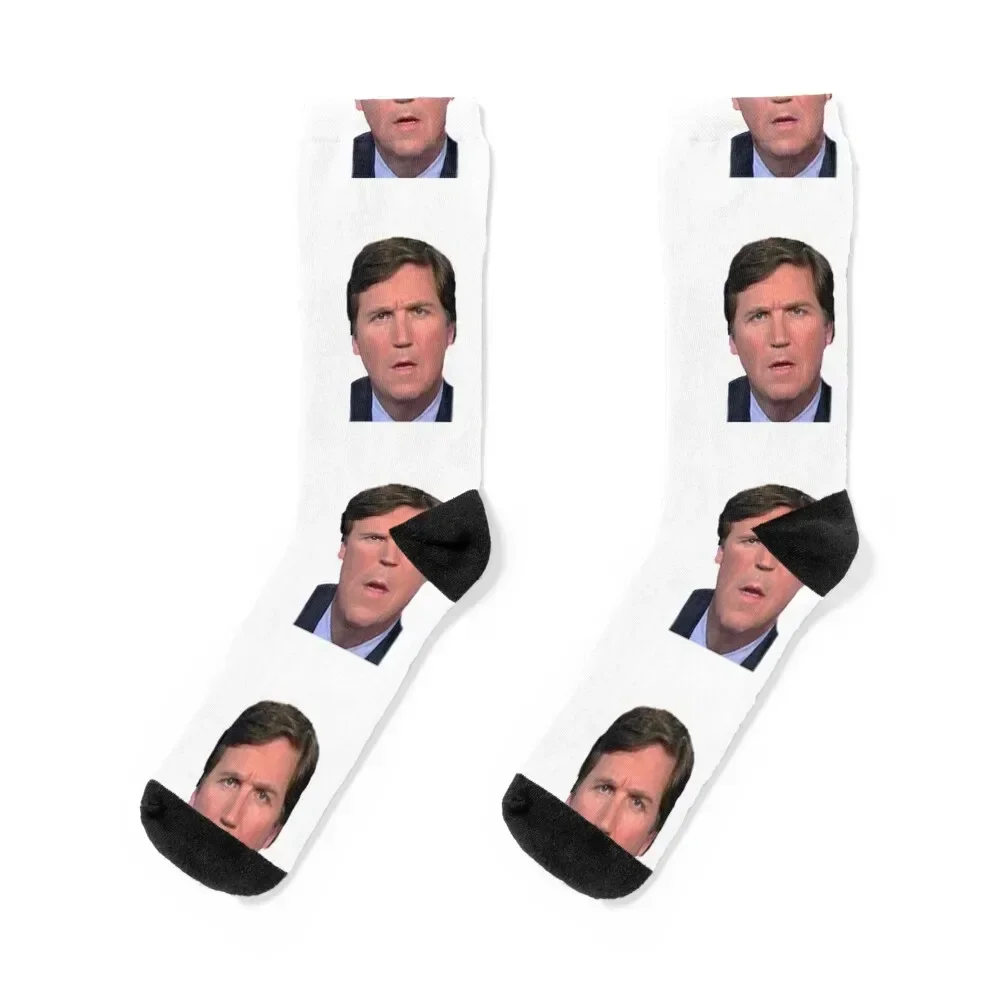 

Tucker Carlson’s Bruh Face Socks luxe sheer golf professional running Socks Girl Men's