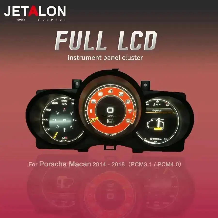 Per Porsche Macan 2014-2023 Boxster Modifica auto Interni LCD Pannello strumenti Console centrale Display prestazioni Accessor