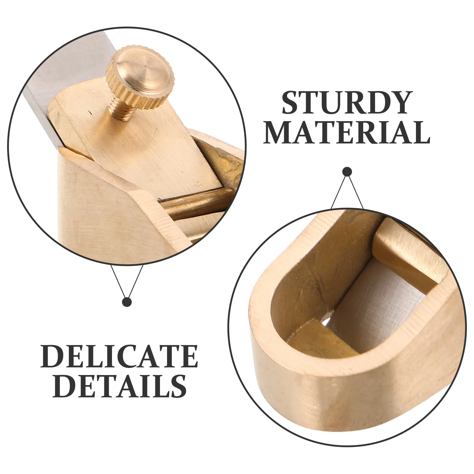 Small Brass Thumb Planer for Violin Luthiers Flat Bottom Manual Woodworking Plane Tool Precision Fingerboard Flattening