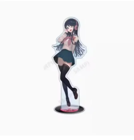 Anime Attack on Titan Eren Jaeger Christmas Series Stand Figure Acrylic Model Plate Cosplay Collection Desktop Decor