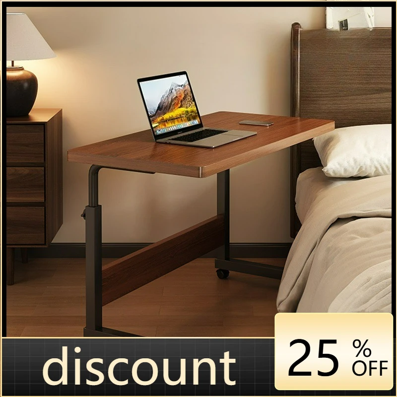 LTT Movable Lifting Workbench Bedroom Home Bedside Table Solid Wood Learning Office Small Desk