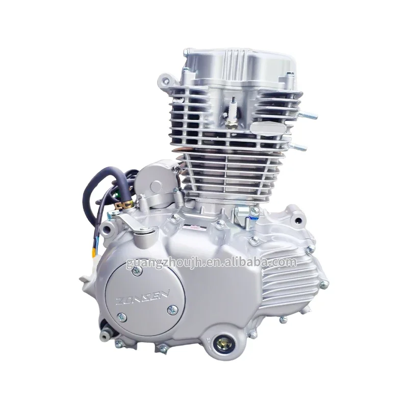 Motorcycle Engine Zongshen 200cc with Balance Shaft 5-speed Transmission Oil-cooled Zongshen CG200D-B Engine ZS167FML-3