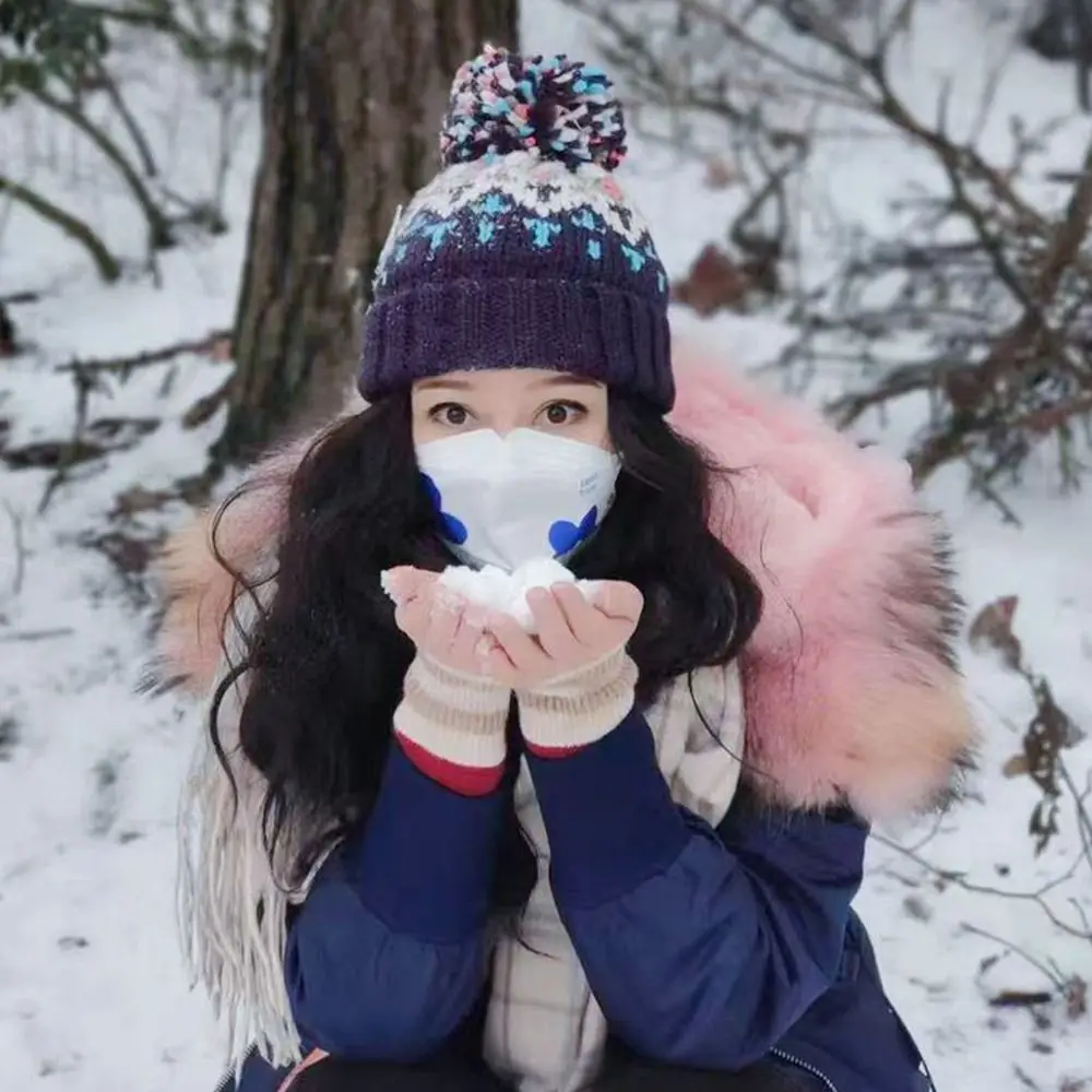 قبعة شتوية دافئة عصرية لحماية الأذن، قبعات صغيرة سميكة، قبعة كريات مرنة غير رسمية في الهواء الطلق