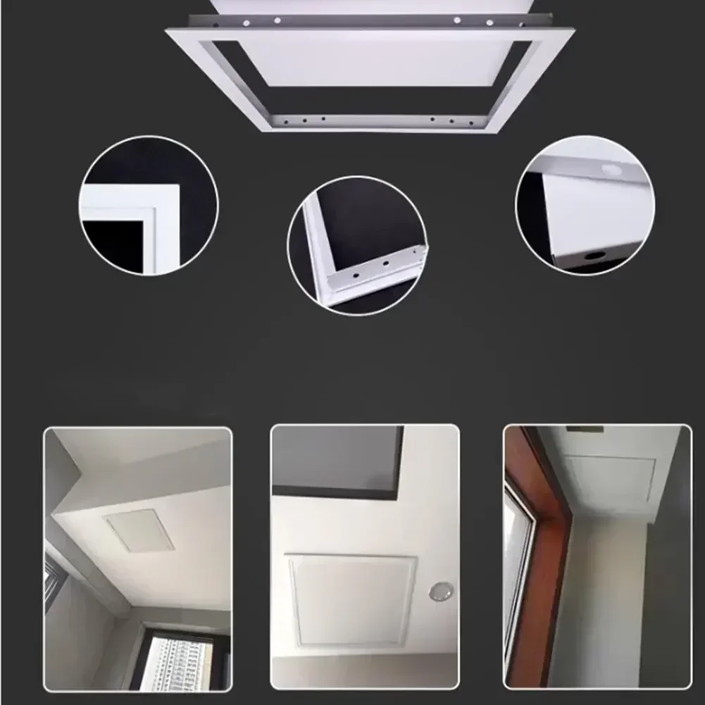 Inspection Port White Access Panel Door Plastic Removable Opening Flap Cover Plate ABS Access Hatch Cover Doors Wall Ceiling