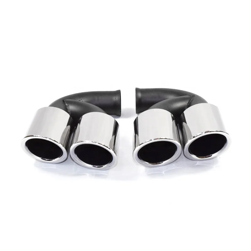 

Stainless steel circular exhaust pipe muffler tail throat modified 2010-14 car chassis model 958-1-2 original four-pointed