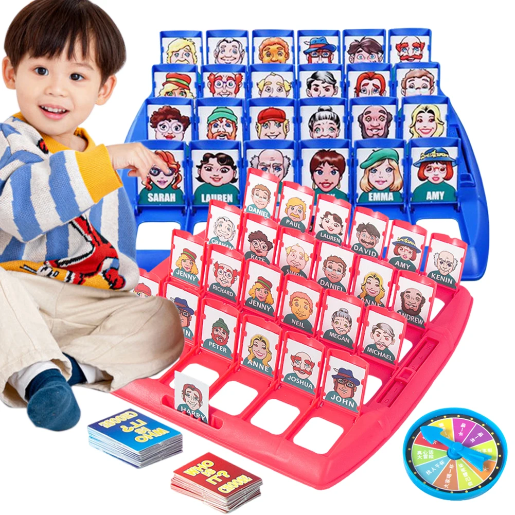 Guess Who Is It Board Game Puzzle Logic Reasoning Game Educational Toys Parent-child Interactive Board Game Party Supplies