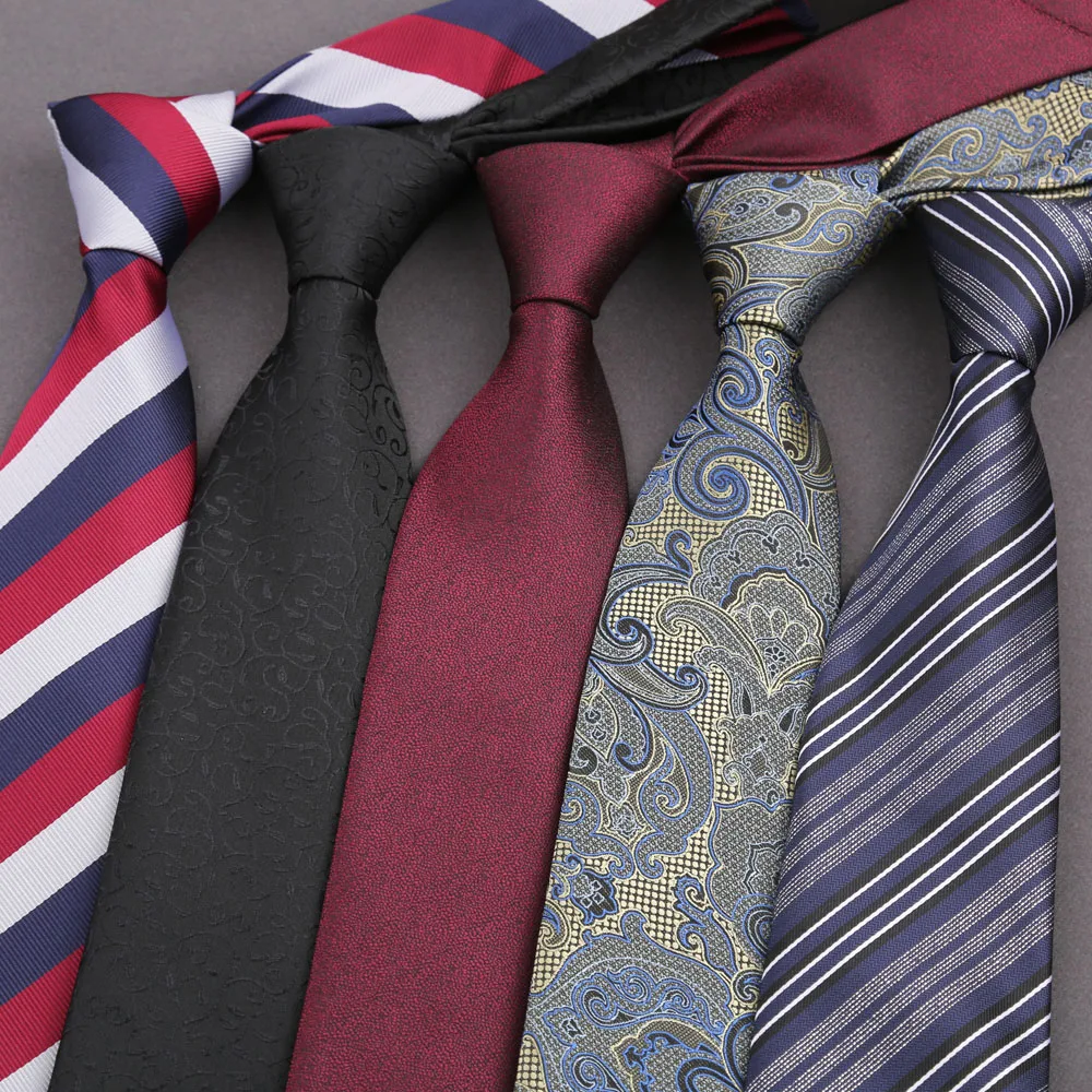 Neue klassische gestreifte 8 cm Herren-Krawatte für Herren, Anzug-Accessoires, Hochzeit, Gravatas, passend für den Arbeitsplatz, Geburtstagsgeschenk