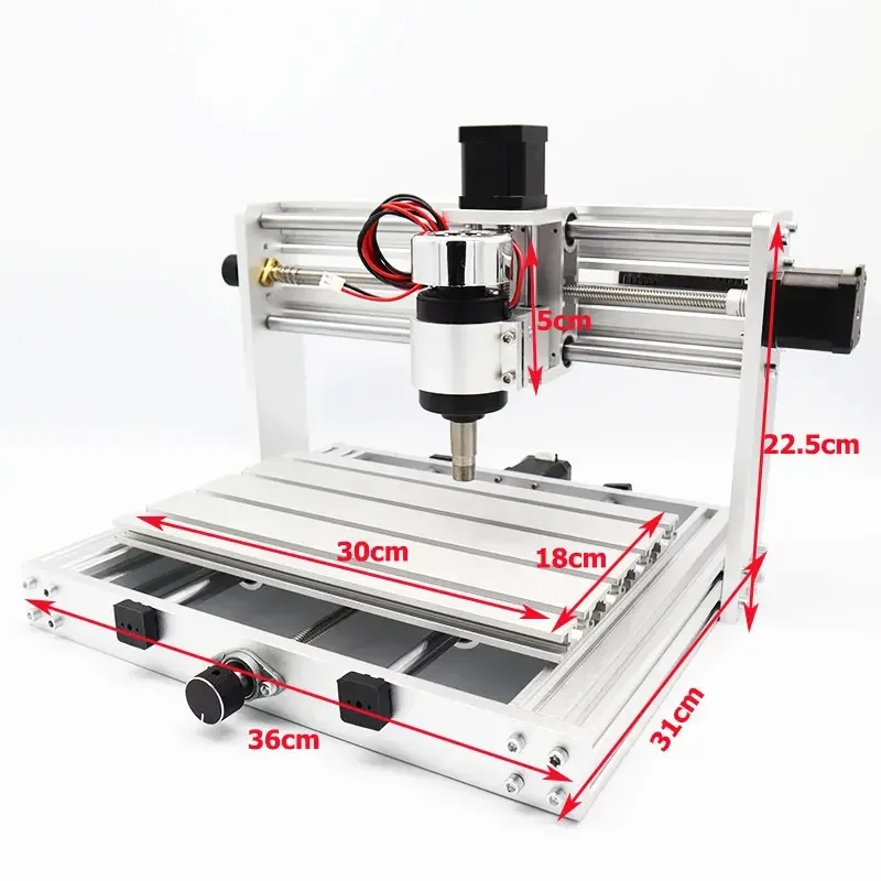 Graveur CNC 3018 Pro MAX, laser de grande puissance 1000mw/20w, commande GRBL avec broche 200W, fraiseuse PCB 3 axes