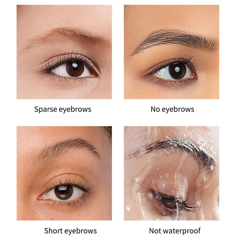 โปร่งใส Wild Brow จัดแต่งทรงผมครีมคิ้วพร้อมแปรงเจลไม่มีสี Shaping Eyebrow GEL สบู่ WAX CLEAR Eyebrow Cream