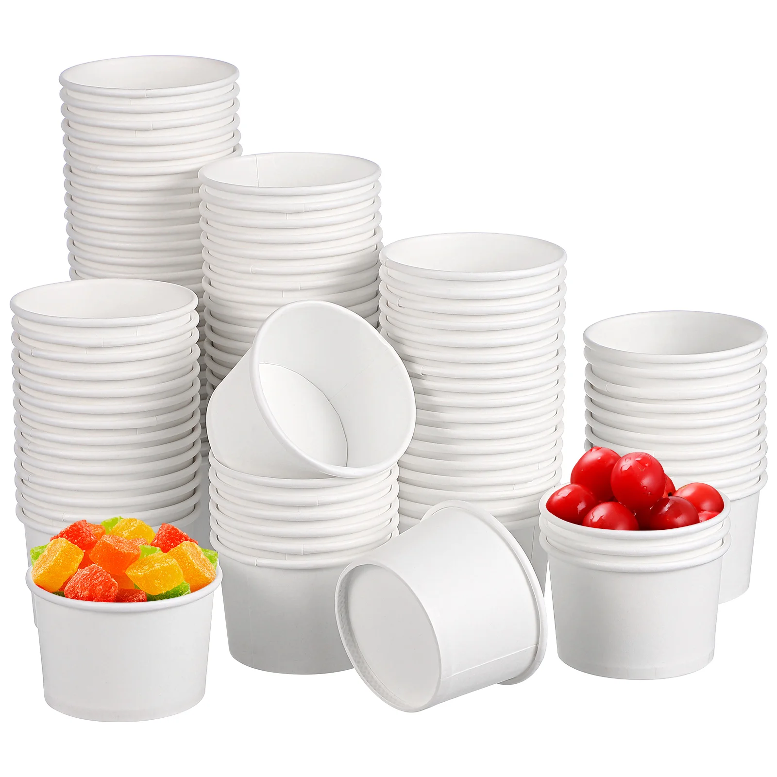 

100 Pcs Disposable Small Paper Tasting Small Paper Water for Bathroom Bulk Water Mini Bathroom Cups Sampling Cups