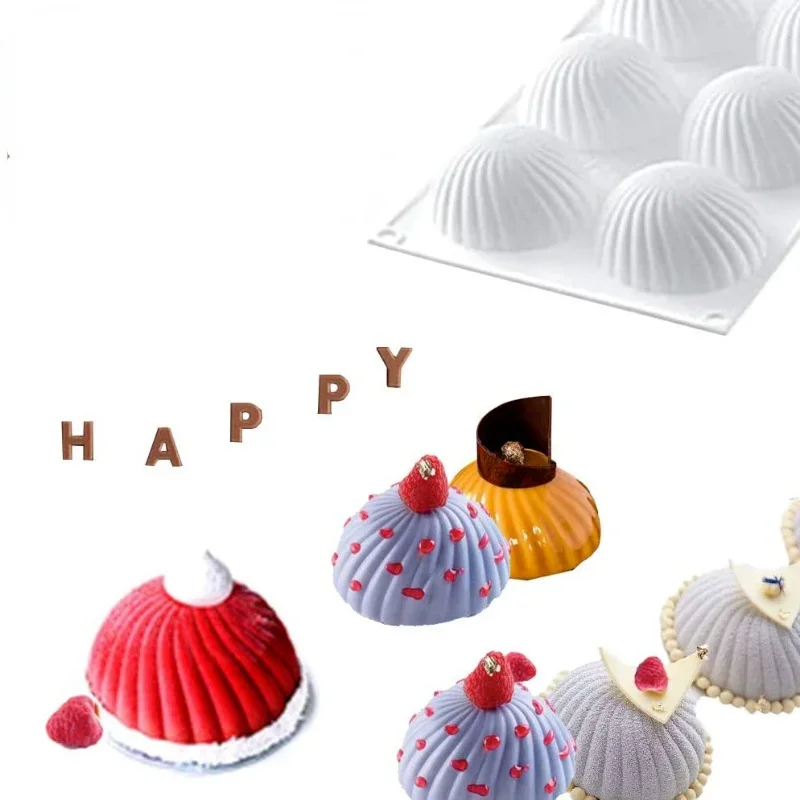 Ball Sphere Silicone Mold For Cake Pastry Baking Chocolate Candy Fondant Bakeware Round Shape Dessert Mould DIY Decorating