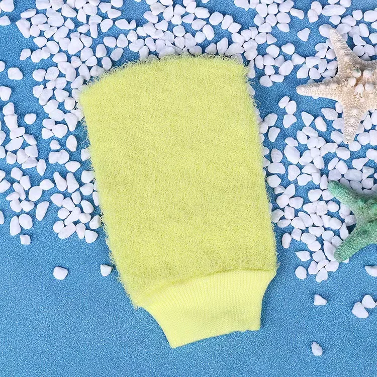 Nylon Cuozao bath bath gloves exfoliating gloves wholesale Color random 5pcs
