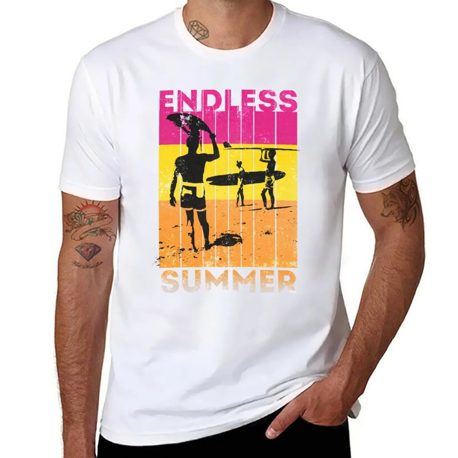 

Vintage Endless Summer III T-Shirt t shirt man luxury t shirts for man cotton soft T-Shirt