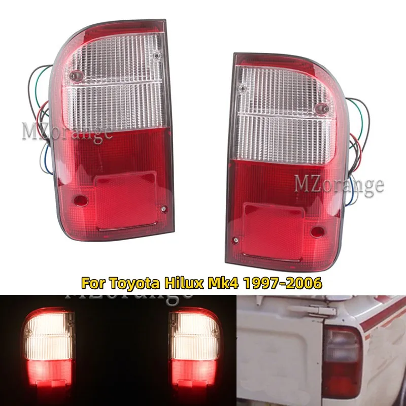 

Tail Lamp Assembly for Toyota Hilux Mk4 1997 -2006 Driving Stop Brake Lamp Without Bulb Cars Accessories RLT245-L RLT245-R