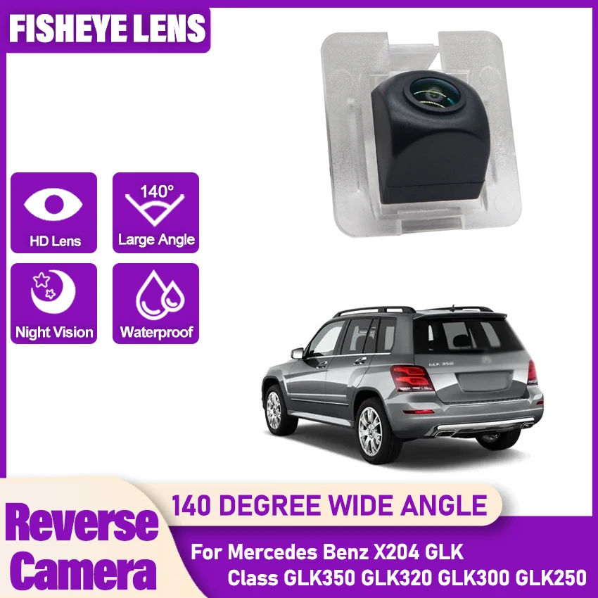 For Mercedes Benz X204 GLK Class GLK350 GLK320 GLK300 GLK250 Backup Rear View Fisheye Camera  Night Vision license plate Camera