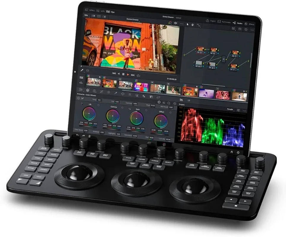 تصميم الأدوات Davinci Resolve لوحة ألوان صغيرة مع توصيل بلوتوث وUSB-C (أسود) مضمونة أصيلة #4