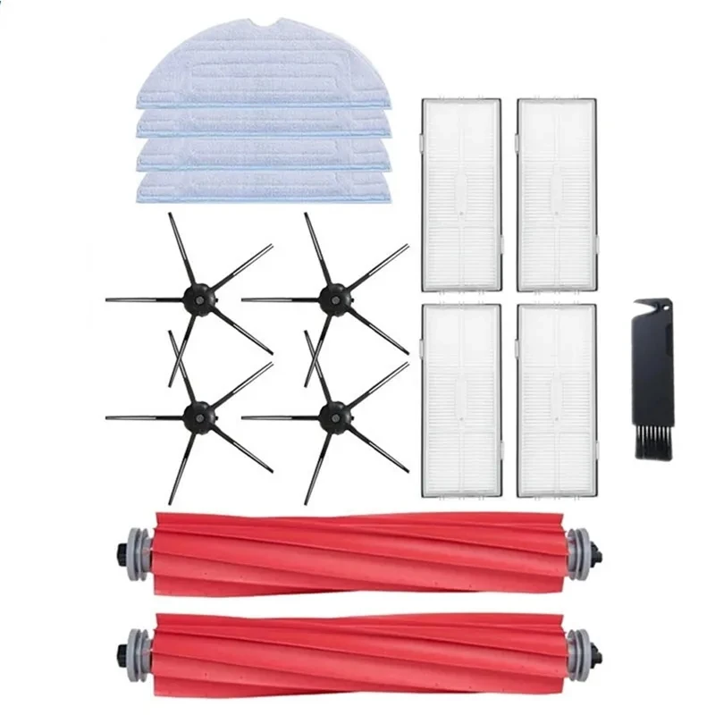 Filter HEPA kain pel sikat sisi utama untuk Xiaomi Roborock S7 S70 S7 Max T7S T7S Plus penyedot debu Robot