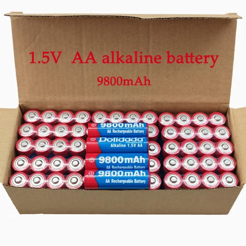 

2-100PCS 2025 New AA Rechargeable Battery 9800mah 1.5V New Alkaline Rechargeable Batery for Led Light Toy Mp3