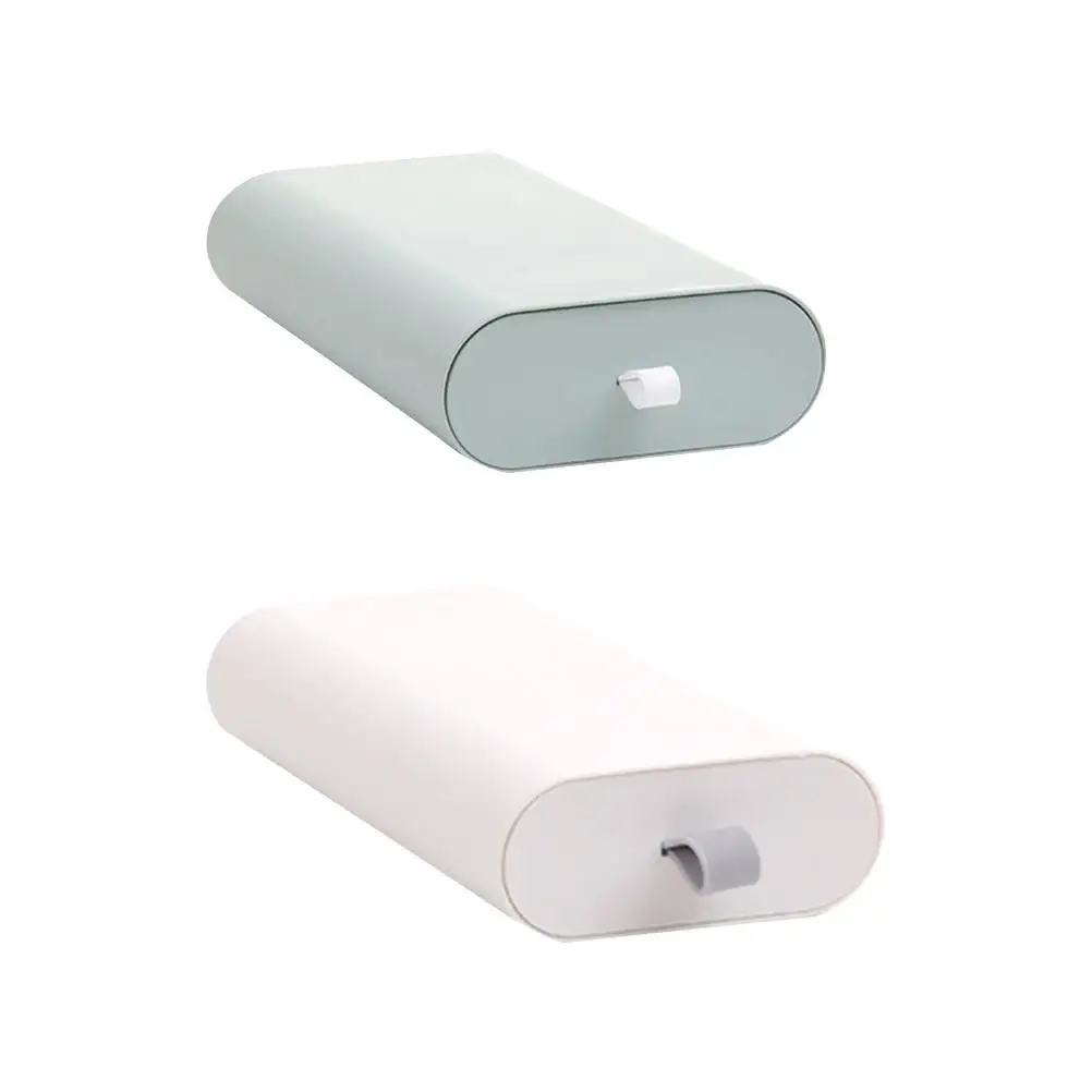 

2pcs Wall Mount Storage Boxes Nail-free Hidden Desk Drawers Sturdy Office Supplies Stationery Organizer Saving Space Under Table