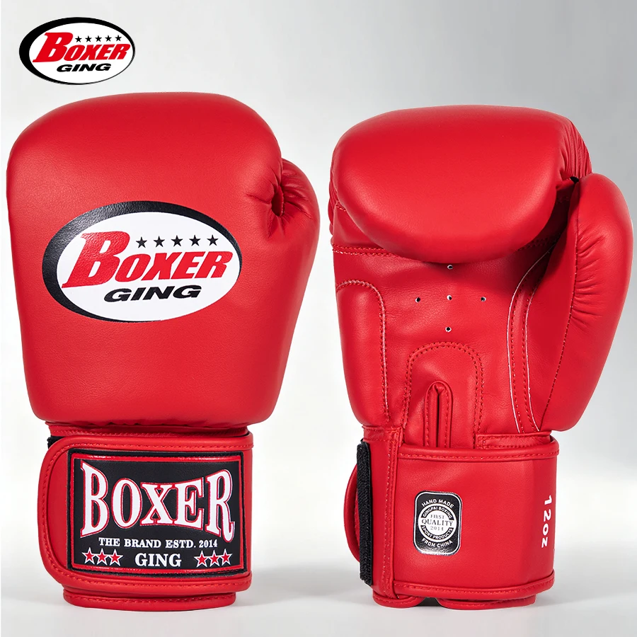 

6 Colors 10OZ 12OZ 14OZ Professional Adult Microfiber Leather Kick Fighting Kick Punch Gloves Karate Muay Thai MMA Boxing Gloves